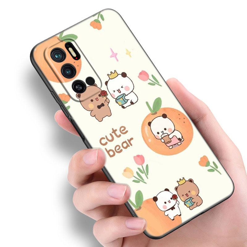 Cute BuBu DuDu Black Silicone Phone Case For Xiaomi Redmi Note 10 11 11S 12 13 4G 8 9 11T Pro 5G Plus 8T 9S 10S 12S