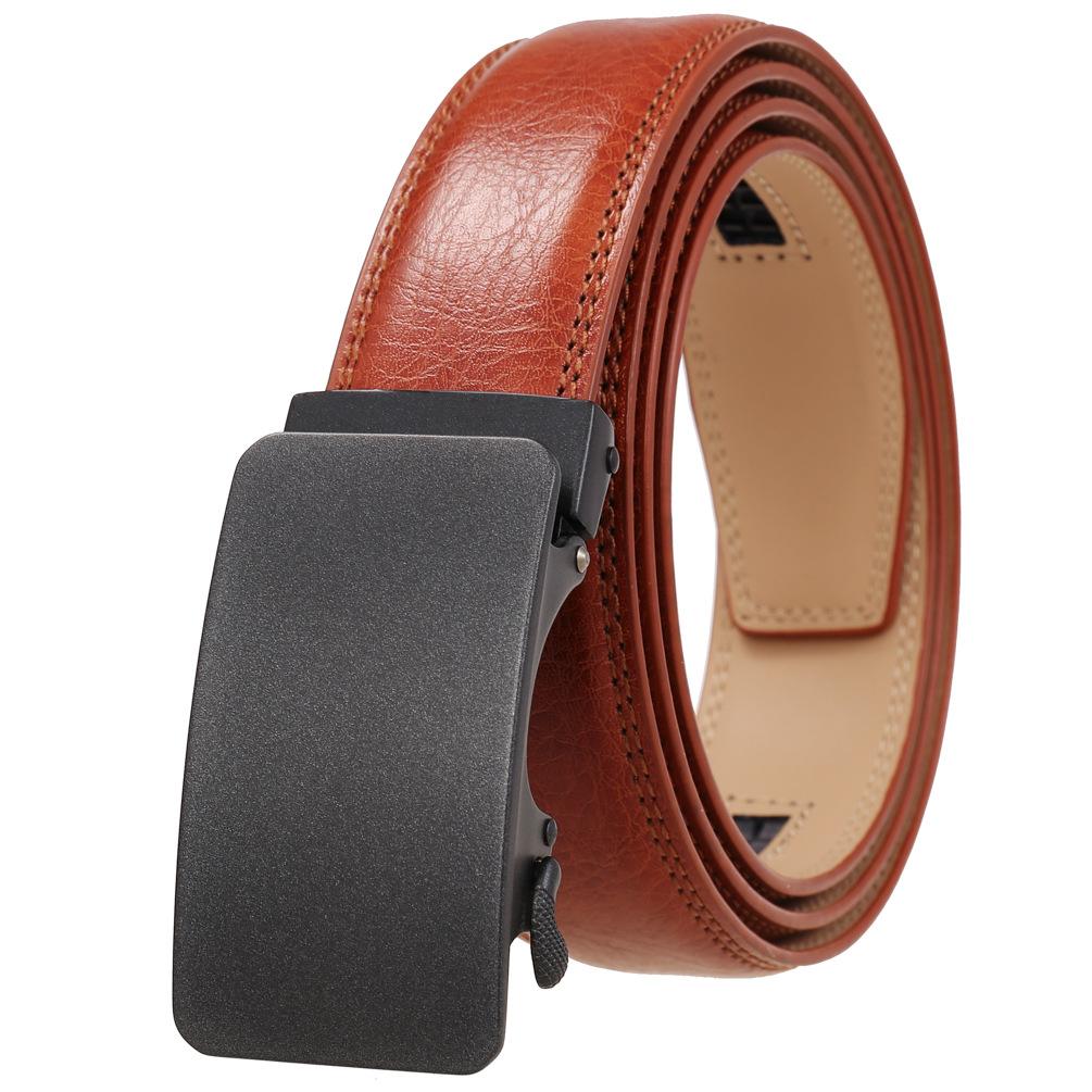 1Pcs Automatic Buckle Belt, Cowhide Men'S Belt, Fashion Belt, Belt Ly36-0101-1