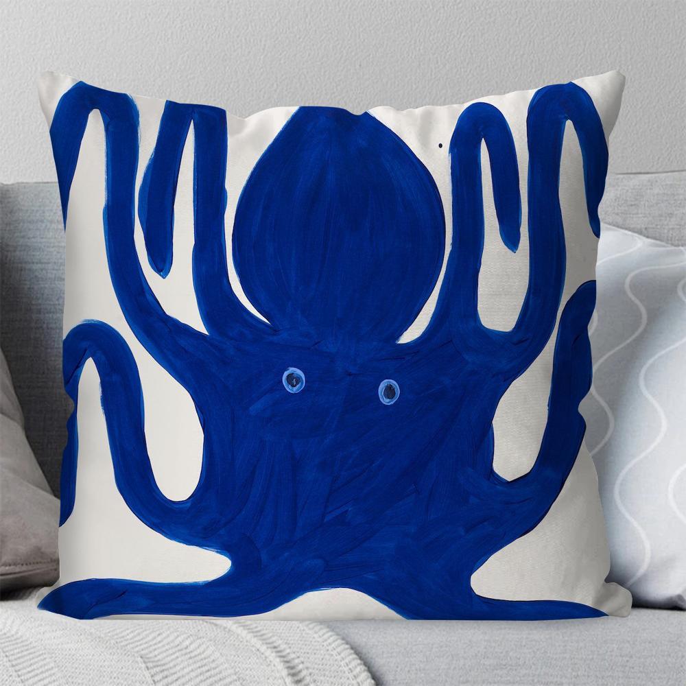 David Shrigley Kunst Malerei Kissenbezug Quadratisches Kissen Schlafzimmer Sofa Freizeit Komfort Kissen Auto Wohnzimmer Heimdekoration 40X40