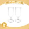 Acrylic Glasses Short Stemmed Elegant 350ml Juice Cup Drinking Glass for Wedding Bar Party