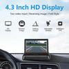 Foldable Rearview Reverse Parking Monitor 4.3 Inch TFT LCD Screen HD Car Parking Display 2-channel Video Input Auto Accessories