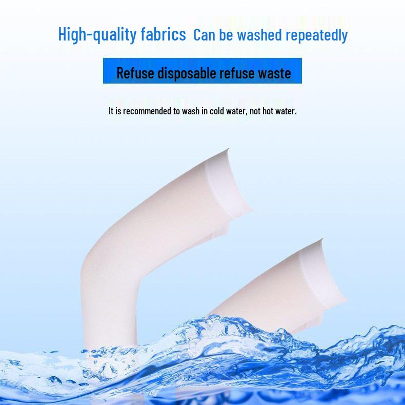 Unisex Ice Silk Sleeves: UV Protection, Mosquito Repellent, High Elasticity, Cooling Sun Protection for Cycling and Sports