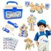 [TAETOE Educational Toy] DIY Building Blocks Montessori Children's Toy [First Engineer 144PCS Tools + Storage Case + Instruction Manual Included -