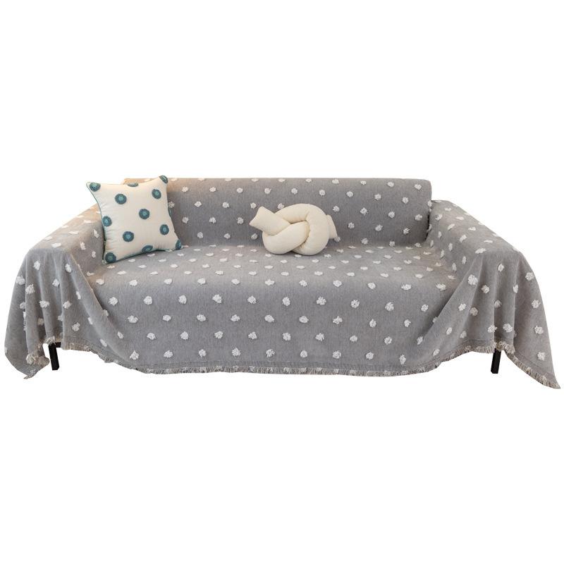 Chenille Sofa Cover Towel Four Seasons Universal Simple Fabric Ins Wind Dustproof Sofa Full Cover Blanket Cushion