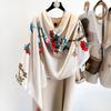 Hangzhou Silk Silk Scarf Autumn and Winter Shawl Two-purpose Thin Style Versatile Fashion New High-end High-end Exterior Matching