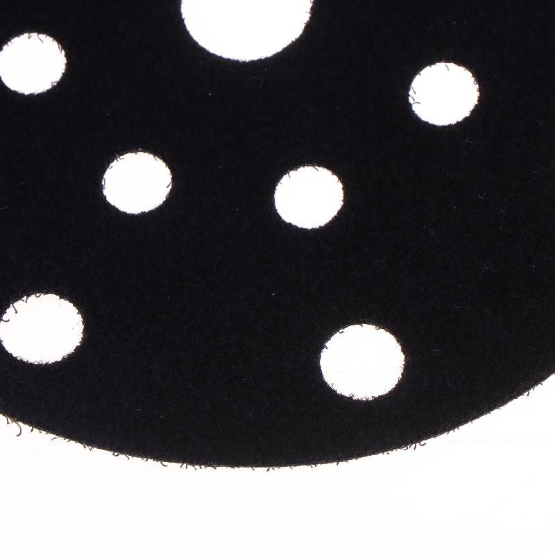 6Inch 15 Holes Pneumatic Dry Grinding Head Sponge Buffer Pad Dry Grinding Machine Soft Pad Self-Adhesive Grinding Machine Tray P