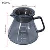 Glass Coffee Pot Glass Coffee Server for Drip Coffee Maker Coffee Kettle Diamond Design Transparent Black Glass Tea Pot