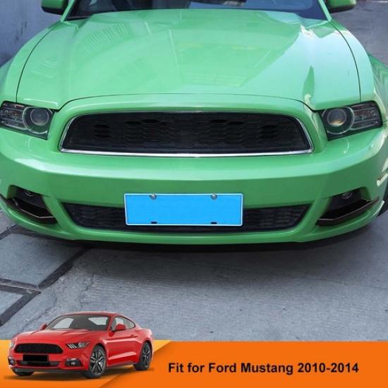 Svart Främre Bumper Under Dimljuslock Trimtillbehör för Ford Mustang 10-14