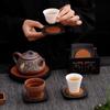 6pcs Anti-scalding Rattan Tea Coaster Set Chinese Style Tea Cup Holder Heat Insulation Mat  Home Use