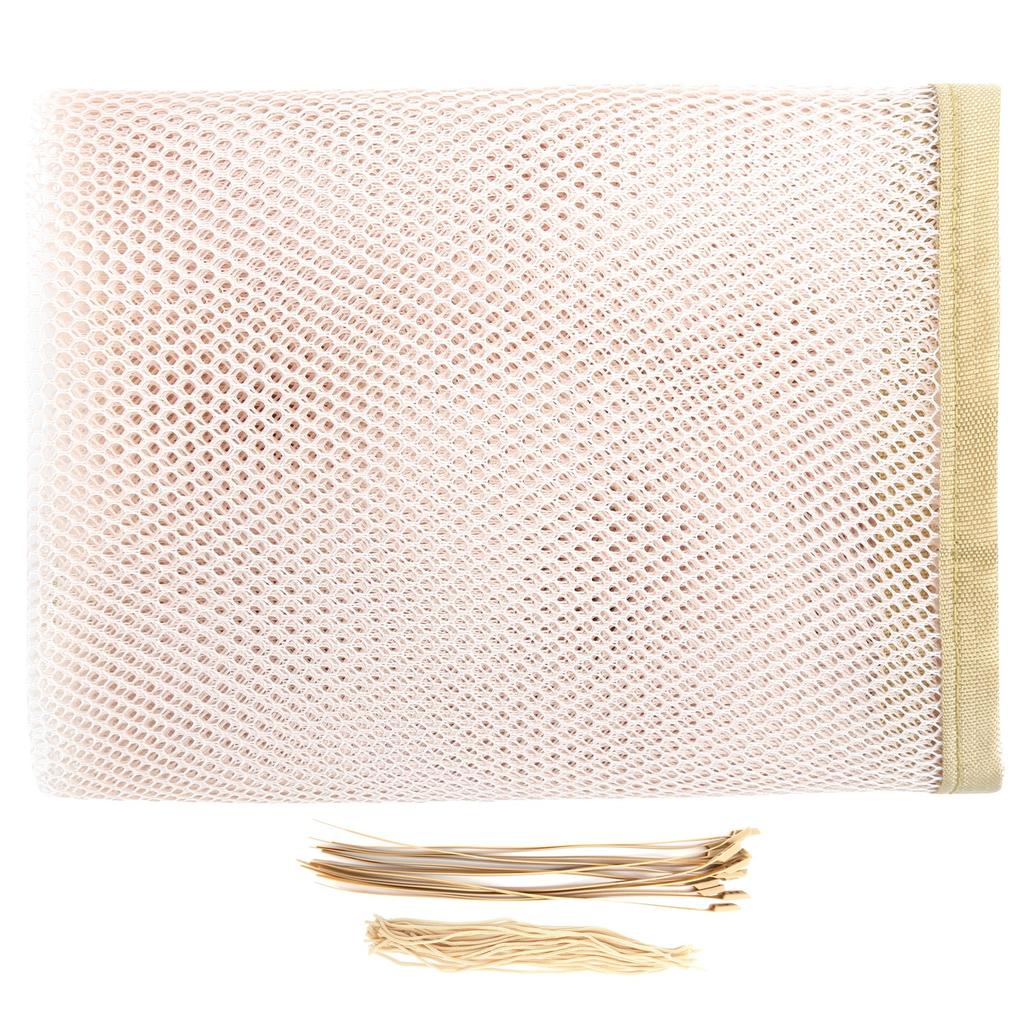 3 Meters Baby Safety Net Balcony Patio Stairs Railing Netting Guard for Indoor OutdoorApricot
