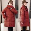 Down Cotton Jacket Women's 2025 New Mid-length Plus Size Loose Bread Jacket Cotton Jacket Winter Padded Jacket Thickened Jacket
