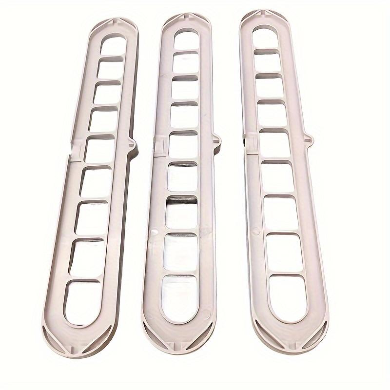 

3 шт., пластиковые складные вешалки с 9 отверстиями, прочные вешалки-органайзеры для одежды, экономящие место, для комнаты, шкафа, гардероба, дома и двери розовый