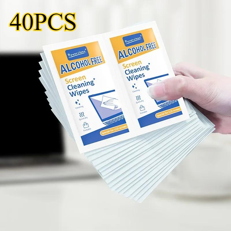 

Alcohol-Free Screen Cleaning Wipes - 40PCS Streak-Free Wipes for TVs/Laptops, Gentle LCD Screen Cleanser with Quick-Dry 40pcs