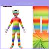 Børn Poppy Playtime Huggy Wuggy Cosplay Kostume Jumpsuit Maske Halloween Dragt