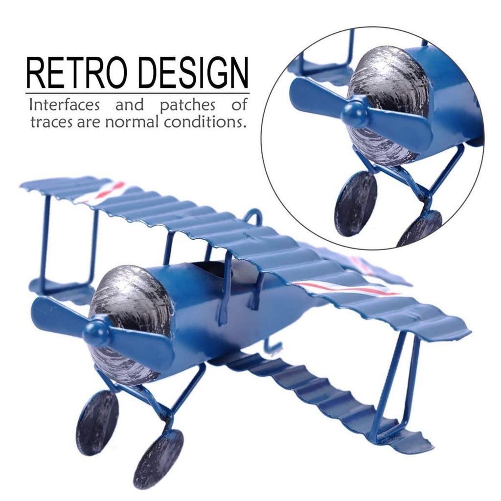 Retro Eisen Kleines Flugzeug Modell Ornamente Kreative Eisen Kleines Flugzeug Handwerk Wohndekoration