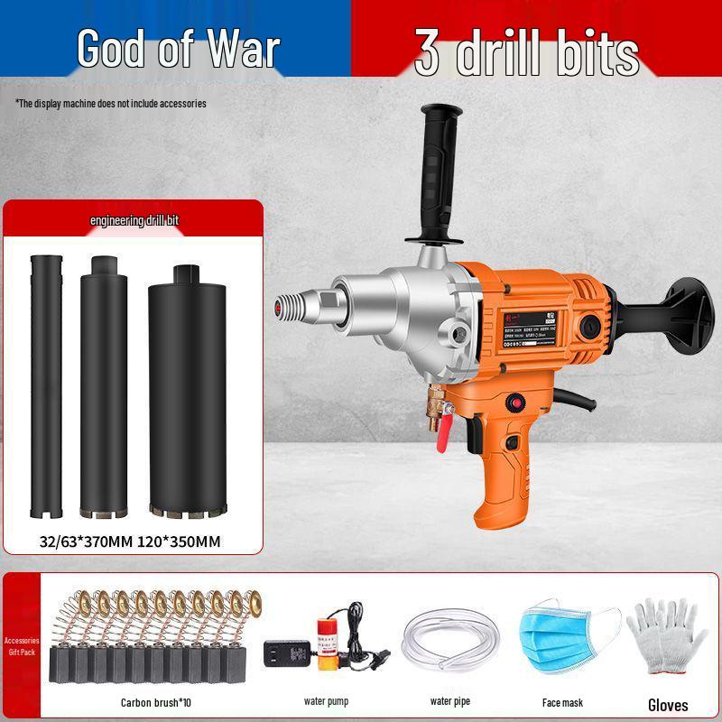 High-Power Handheld Wet/Dry Core Drill for Concrete and Water Drilling