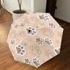 1PC Paw prints Umbrella-8-Rib Reinforced Portable Folding Travel Suitable for All Seasons Outdoor Daily Use-J372