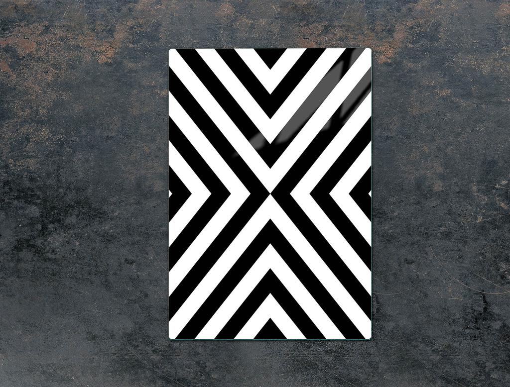 GLASS CUTTING BOARD 35x52 Stripes