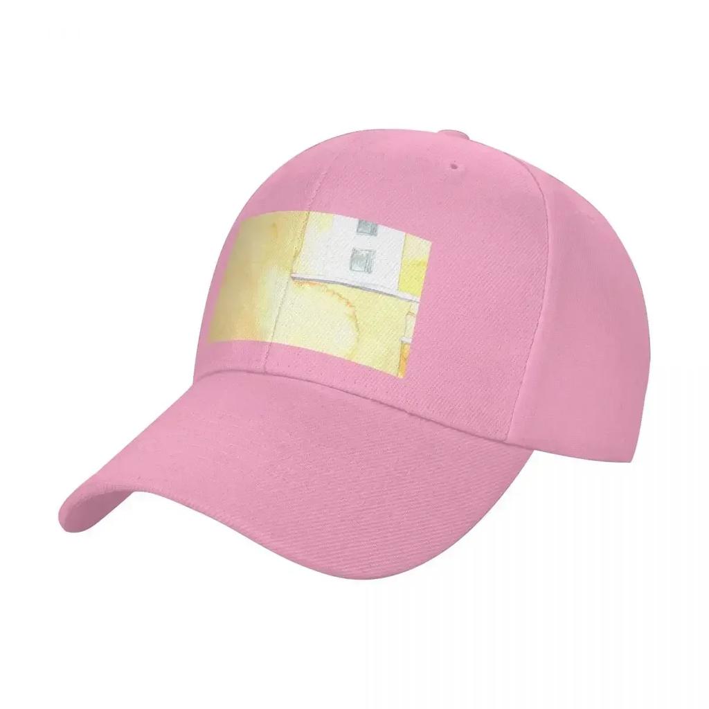 The Happy Yellow House' Baseball Cap Sports Cap Rave Brand Man cap summer hat Golf Wear Men Women's