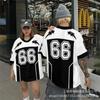 Mens Oversized Hip Hop Streetwear T-Shirt Loose Fit Short Sleeve Cotton Graphic Tee