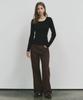 Wednesday Oasis For Woman Jane Square Neck Washable Knit_Black(Wc25-Kn33)