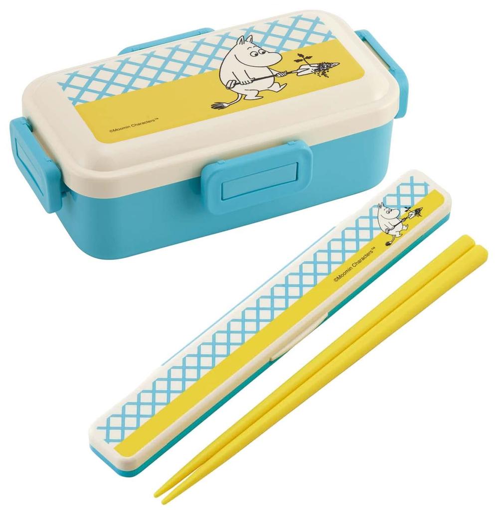 Skater Moomin Barevný obědový měkký box Vyrobeno v Japonsku, 530 ml, Antibakteriální, Náplň, Vypouklé víko, Dámský, (PFLB6AG-A)