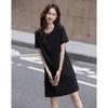 Demana Summer Bow Short Sleeve Mid-length Dress