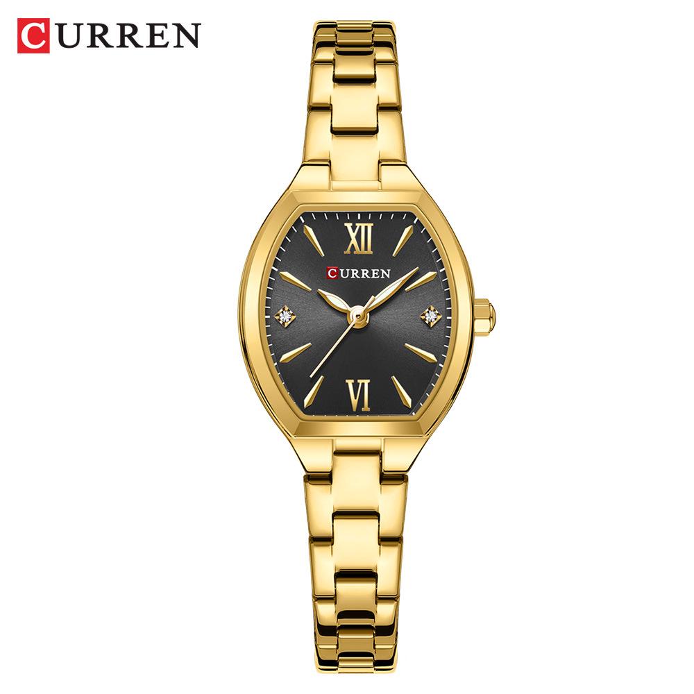 CURREN 9112 Women's Quartz Waterproof Steel Band Watch - Casual and Simple Design