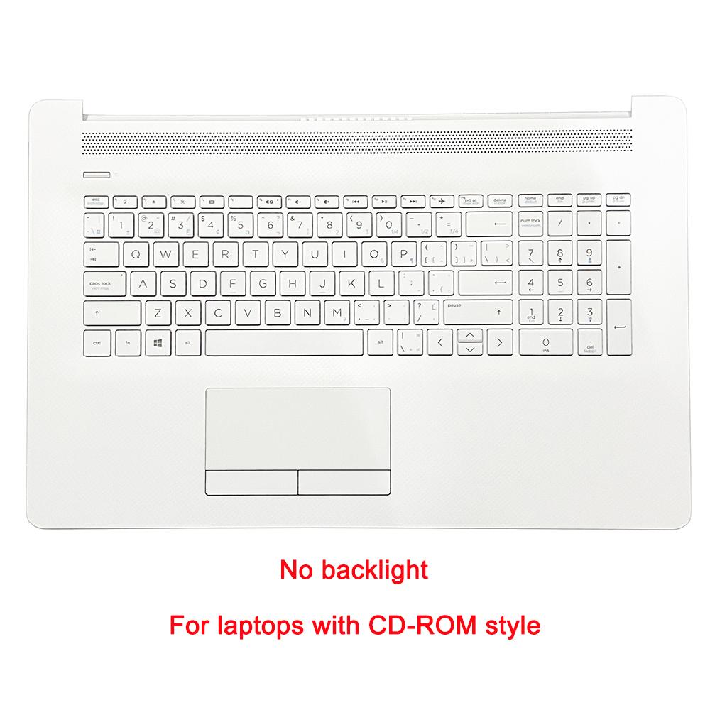 Laptop palm rest shell for HP 17-BY 17-CA CR 17Q-CS 470 G7 TPN-I133 keyboard upper cover case L92783-001 белый