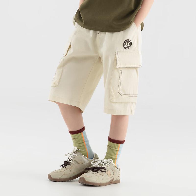 Boys Pure Cotton Straight-Leg Workwear Shorts 160