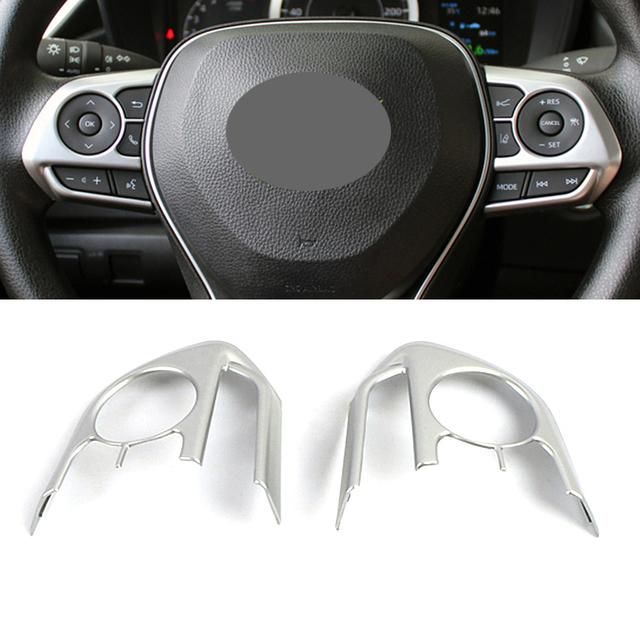 For Toyota Rav 4 Rav4 5 Gen -2023 Interior Moulding Dashboard Central Control Color Change Modify ABS Matte Silver