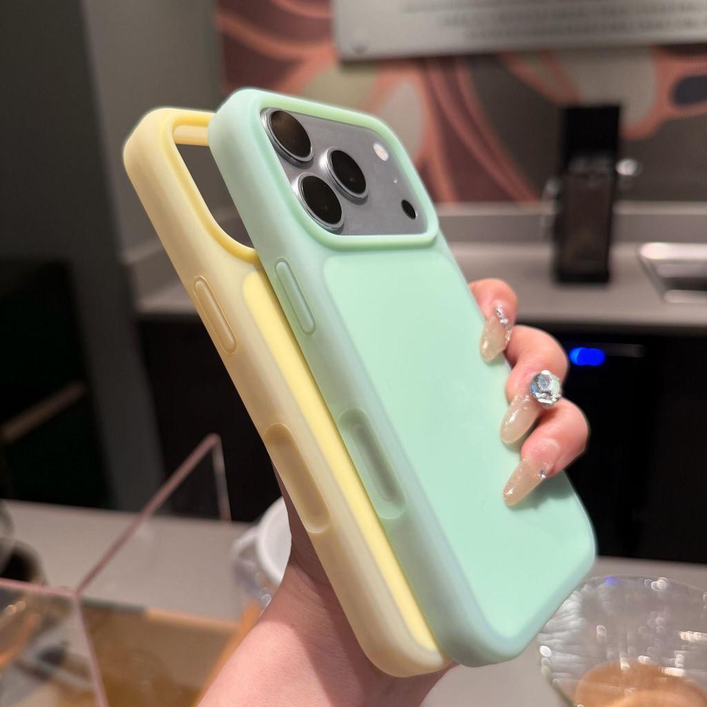 Apple 17 Pro Max Silicone Case: Large Hole, Matte AI Buttons, Fits iPhone 16