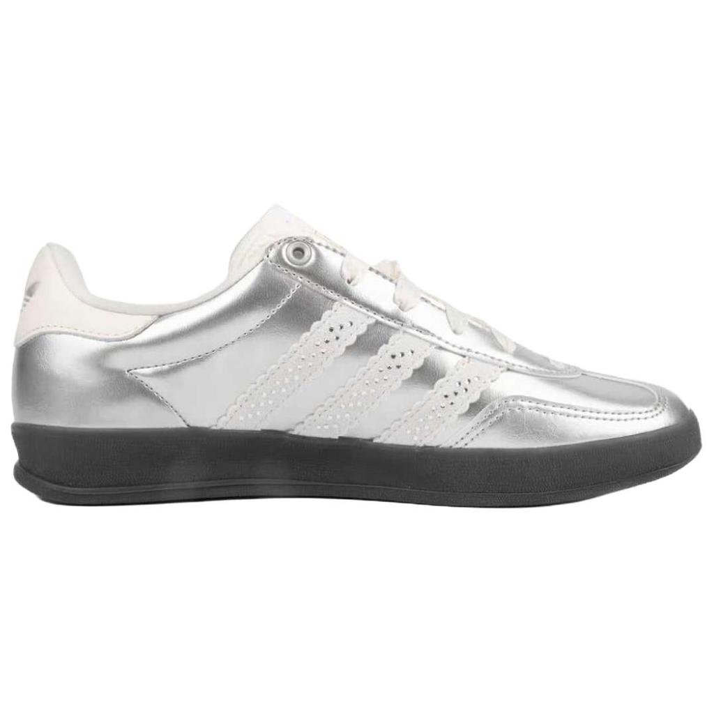 adidas Originali GAZELLE INDOOR Scarpe da Skateboard Basse Donna Argento KJ1456