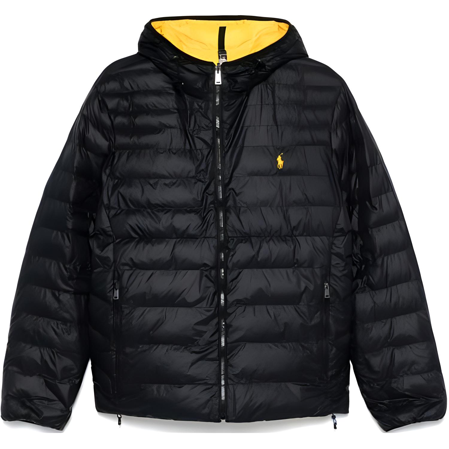 

Polo Ralph Lauren Reversible Hooded Logo Long Sleeve Jacket Men jackets Black 710955635-001 XL