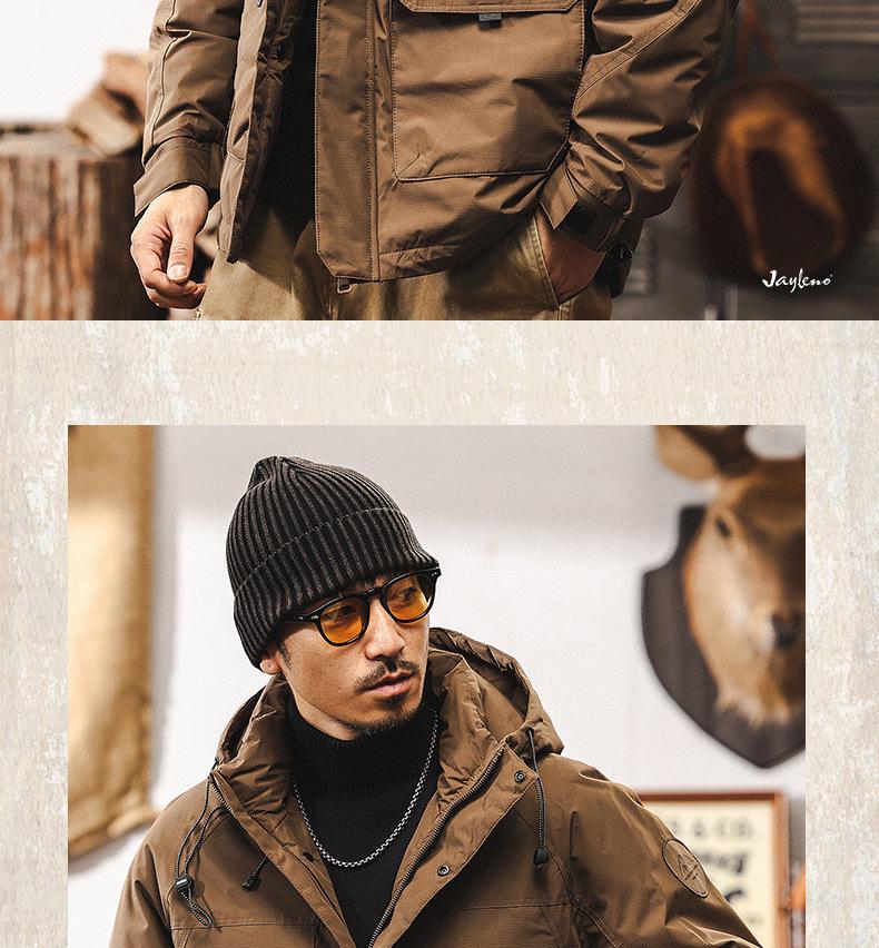 American Retro Men's 2025 High Loft Winter Down Jacket – Trendy, Warm, Windproof Workwear