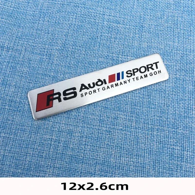 G23D Germany Aluminum Car Body Rear Trunk Tail Stickers Decal For qq1 Sline A1 A2 A3 A4 A4L P 8V 8L RS RS3 RS4 RS5 RS6 S1 S2 S3
