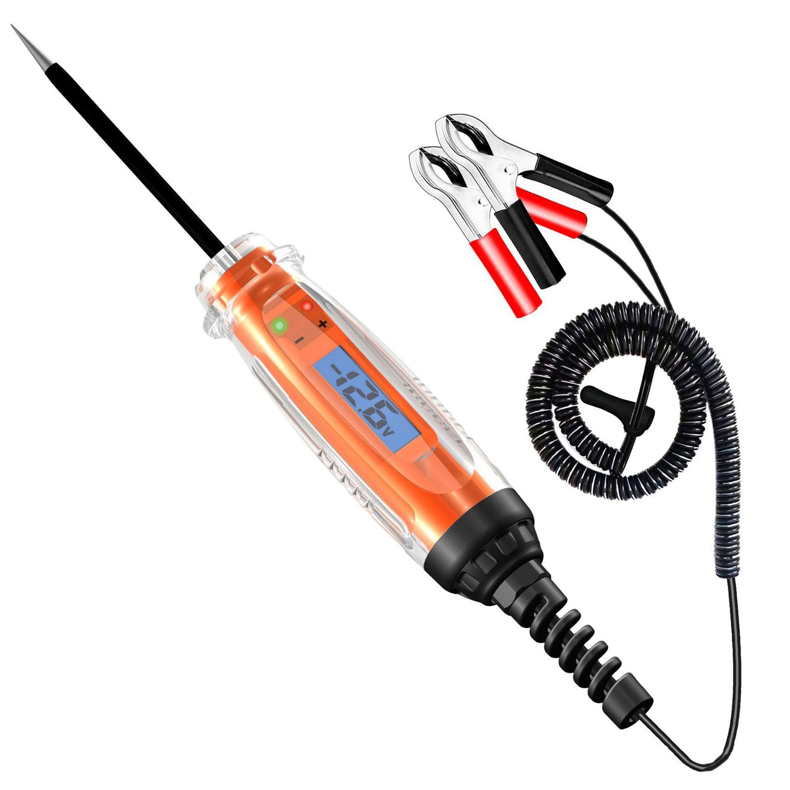 

Strong Voltage Detectors with LCD Screen Sound Light Warning Easy to Carry For Automotive Battery Circuits 1 to 75V 1