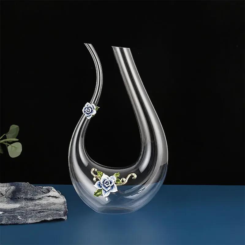 Creative Enamel Wine Glass Cup Mug Glasses for Champagne Flutes Original Cocktail Glasses Luxury Glass Cups Wineglass Spirit Set
