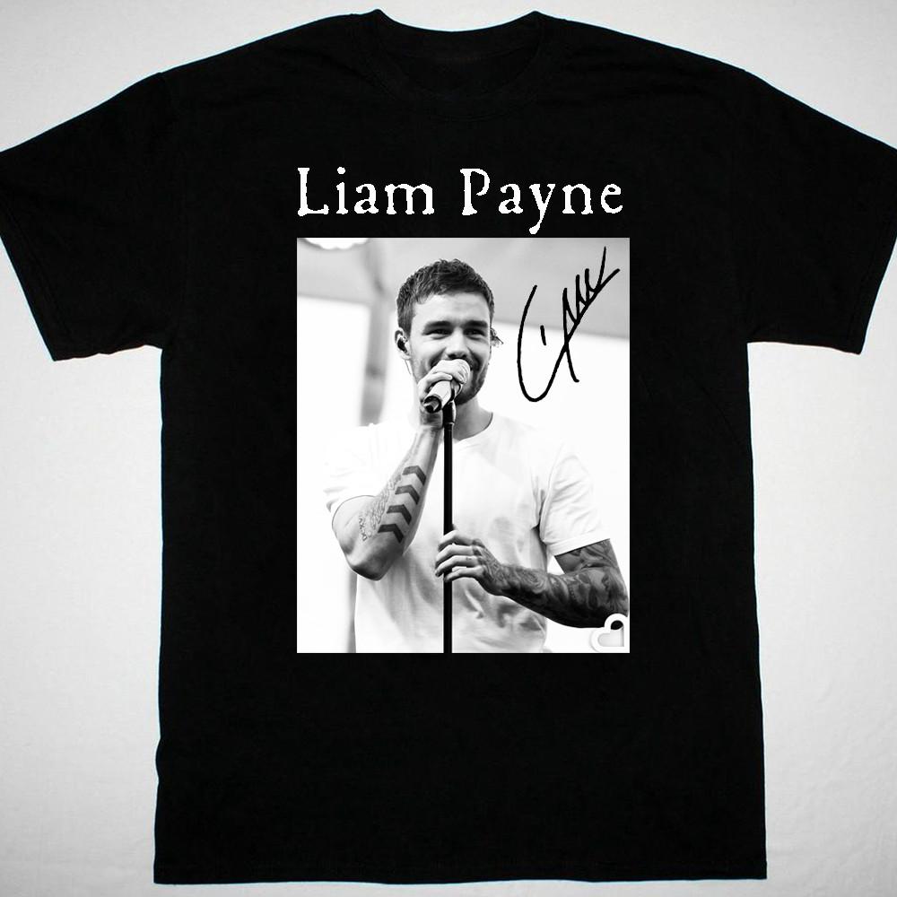SALE NEW MEMORY Liam Payne Signed Black T-shirt Unisex All Sizes S-5Xl Unisex T-Shirt