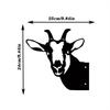 1pc Iron Silhouette Goat Shape – Garden Farm Fence Stake Decoration, Display Rack, Home and Room Wall Decor, Elegant Wall Plaque