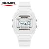 SKMEI 2640 Solar Power Student Digital Watch Retro Square Design Multi-function Waterproof Sporty Boy&Girl Watch Gift
