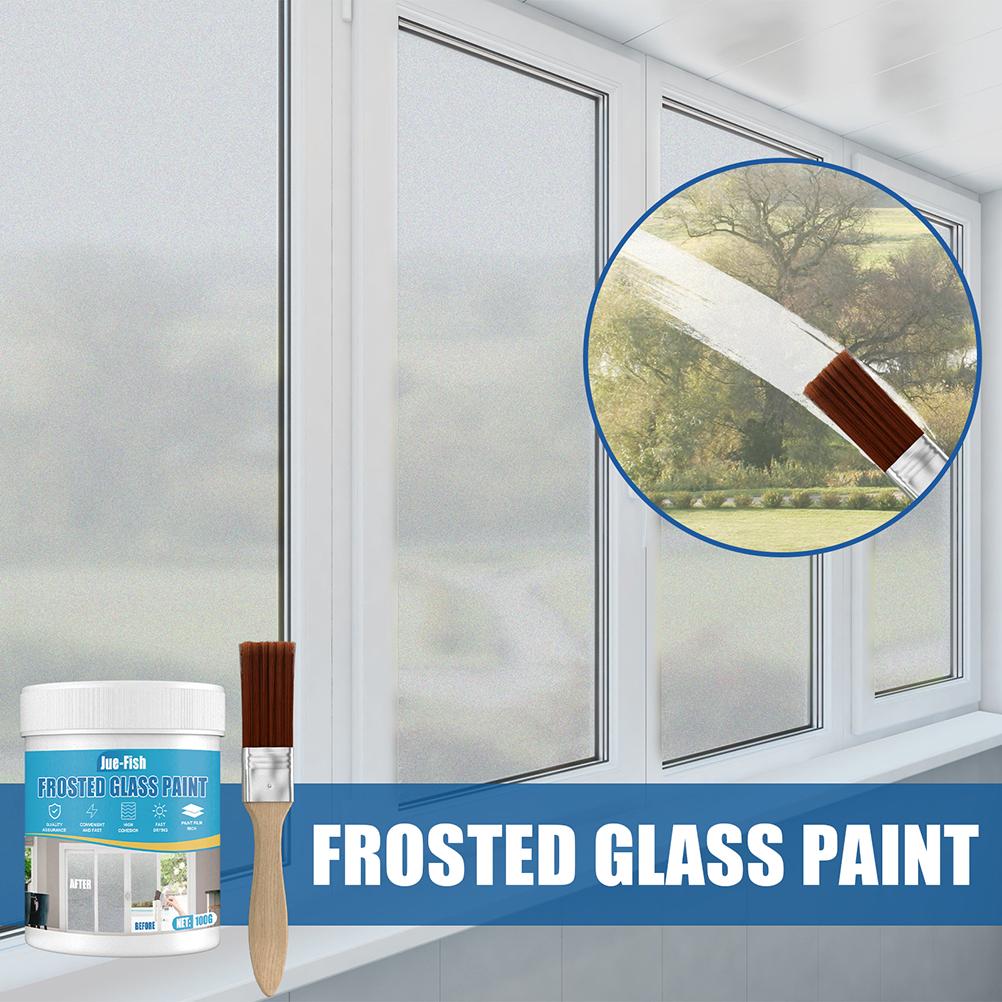 100ml Frosted Glass Spray Paint for Home Office Bathroom Indoor Outdoor Use