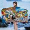 Cartoon The S-Simpsons Bath Towel Microfiber Soft Water Absorbing Breathable For Girl Kids Decorative Cartoon Beach Towel