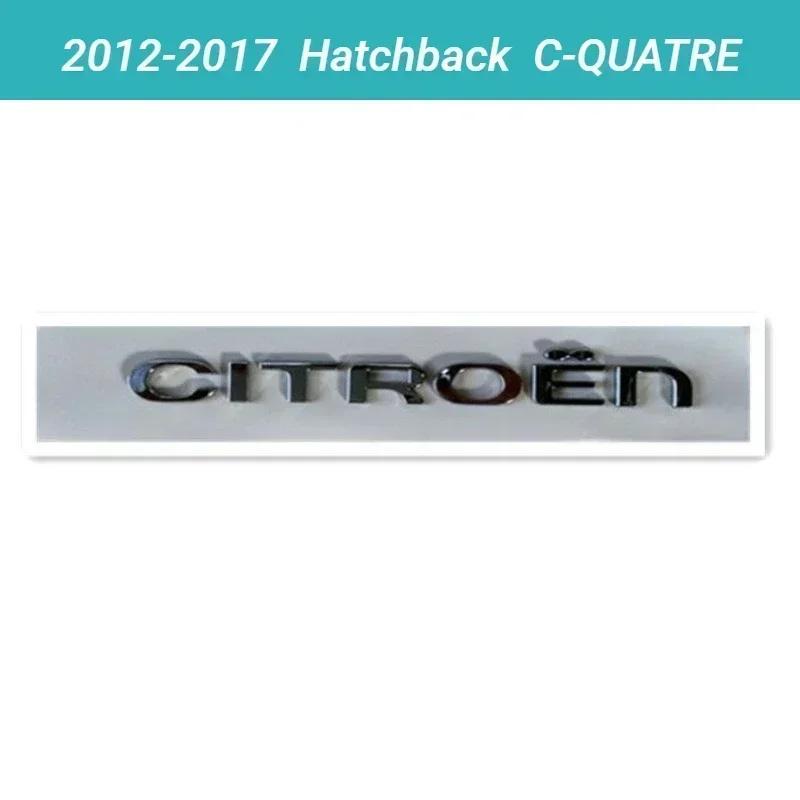 AJFJ2 For Citroën C4 C-QUATRE Sport ABS Chrome Emblem Badge OEM Style Front Rear Logo Replacement Accessories for 2008-2017 Models