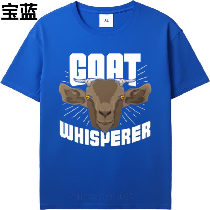 Unisexs Tshirt Adult For Man Oneck Tshirt Big Size Goat Whisperer With Cartoon Goat Face Everyday Teeshirt Summer Tshirt