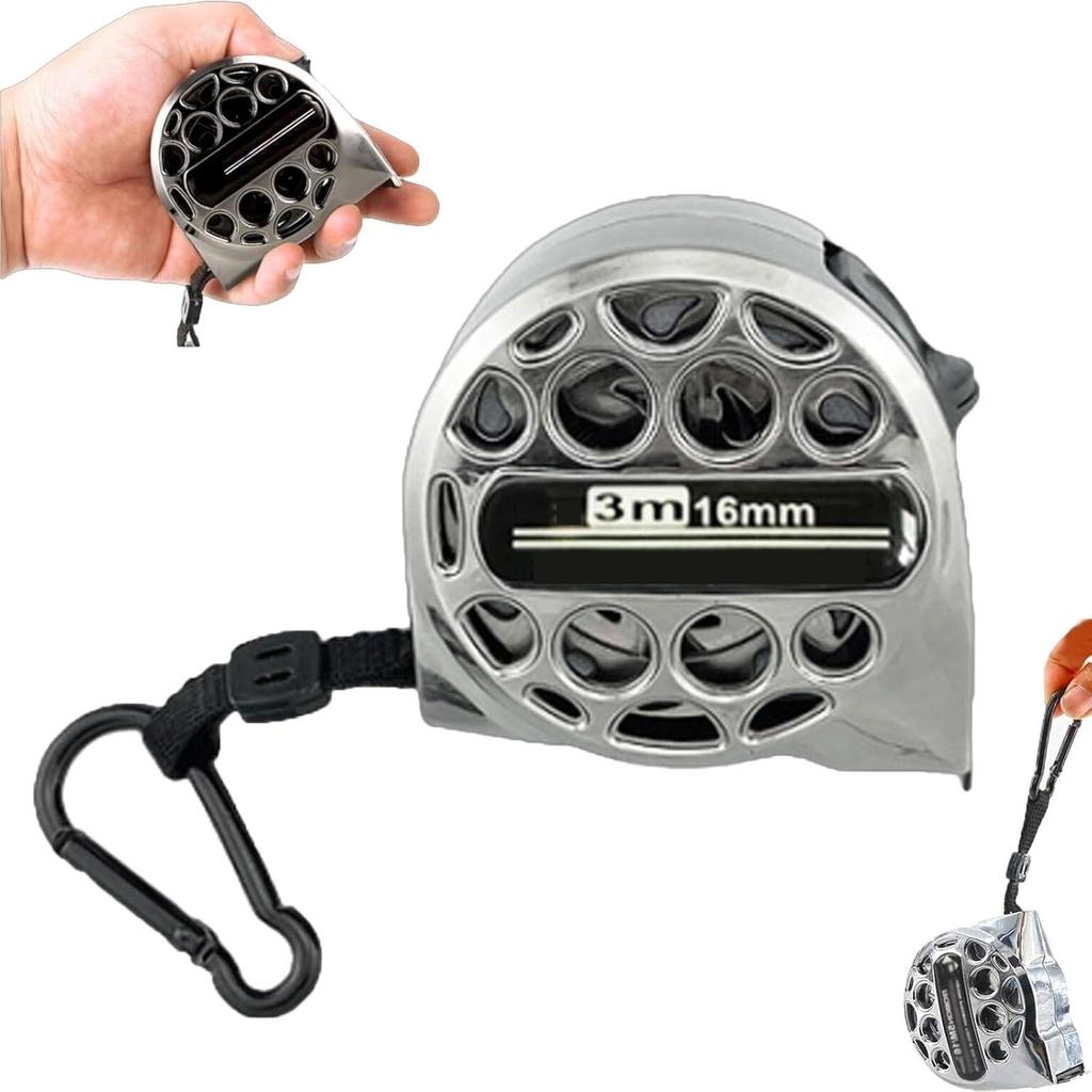 Stainless Steel Measuring Tape, 9.8/16/25Ft Hollow Retractable Tape with Double-Sided Scale, Anti-Fall Wear-Resistant Waterproof Rustproof Measure