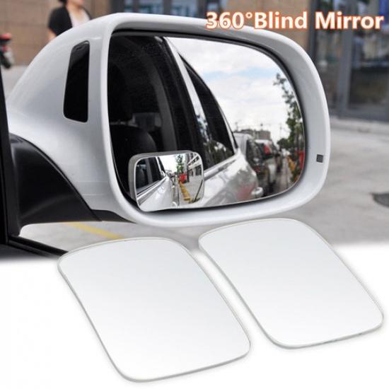 Car Auto Blind Spot Mirror 360° Wide Angle Convex Rear Side View Car Accessories