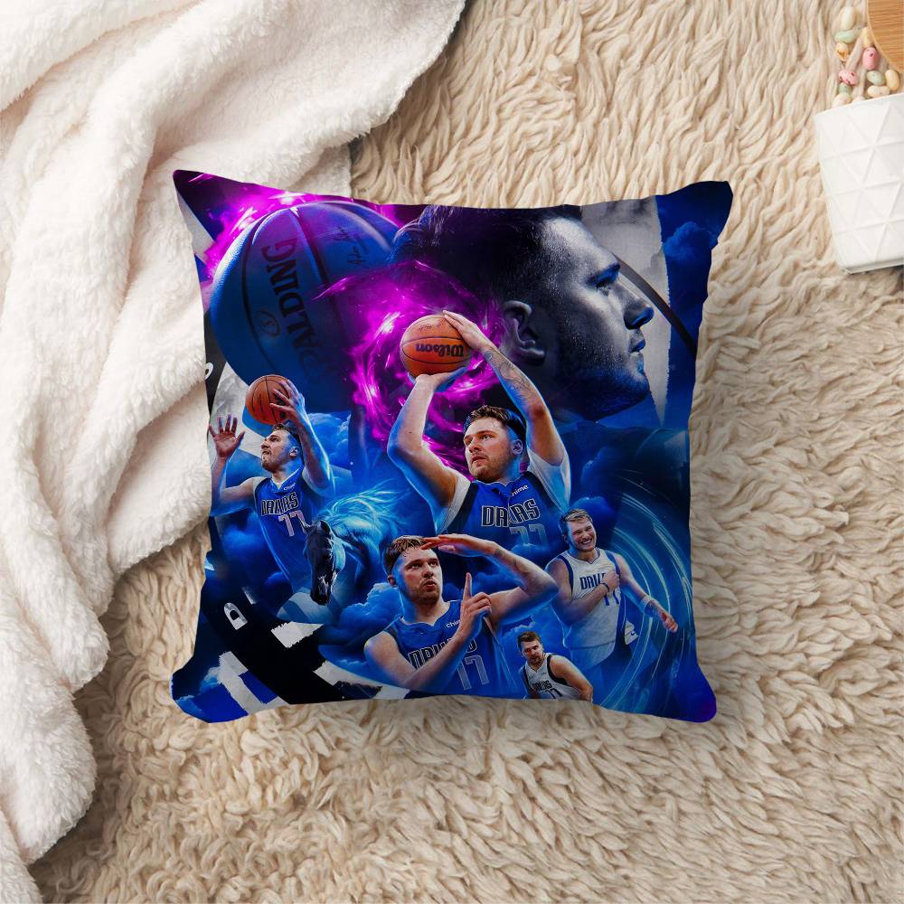 Basketball Player Luka-Doncic Office Cushion Pillowcase Car Cushion Cover45X45Cm Lumbar Pillowcase Sofa Pillowcover