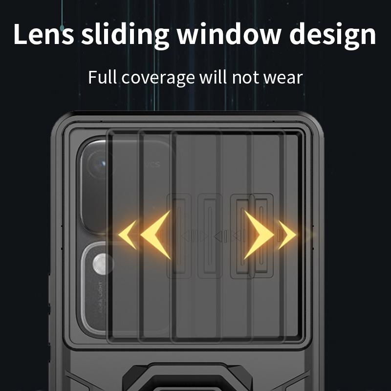 Pancerne Wstrząsoodporne Etui Dla Vivo V30 Pro Pokrowiec Ochronny Pierścień Magnetyczny Uchwyt Samochodowy Coque Fundas Capa