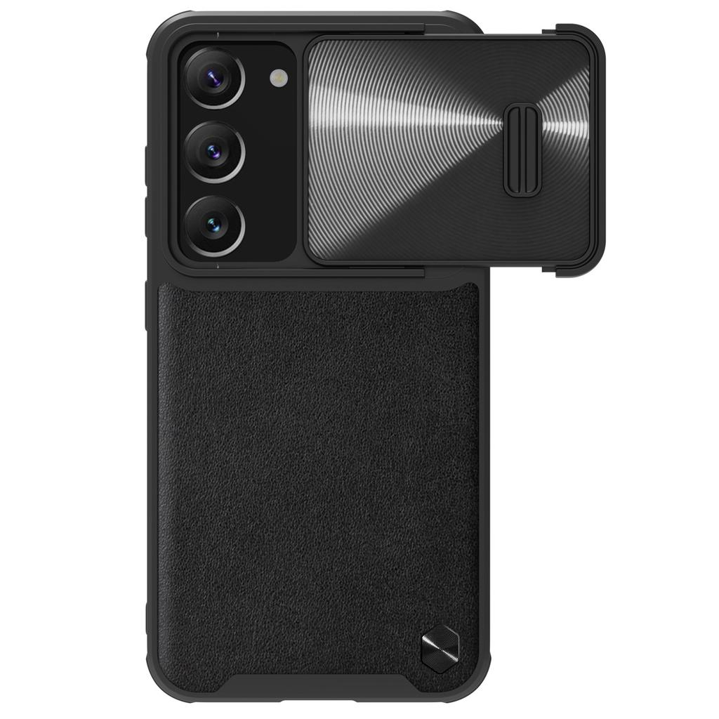 Nillkin CamShield Leather S Series Protective Case for Samsung Galaxy S23+ with Camera Cover - Black